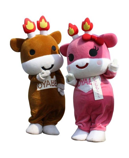 2015年度全国ゆるキャラグランプリ5位の「メルギューくん&メルモモちゃん」も来店