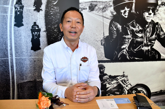 ハーレーダビッドソン中川(TMC)の外山代表取締役。