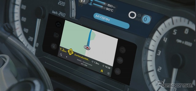 ボッシュ 二輪車向けスマートフォン統合システム mySPIN