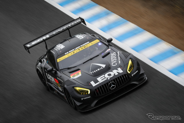 公式練習日の午後セッション、GT300の2番手タイムだった#65 メルセデスAMG GT3。