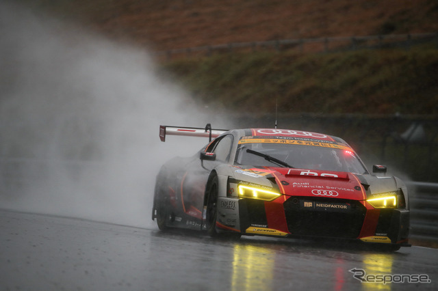 公式練習日の午後セッション、GT300の4番手タイムだった#21 アウディR8 LMS。