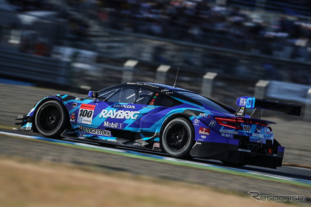 決勝10位の#100 NSX。