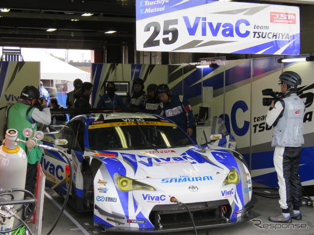 GT300のポイント首位、#25 VivaC 86 MCは予選6位。