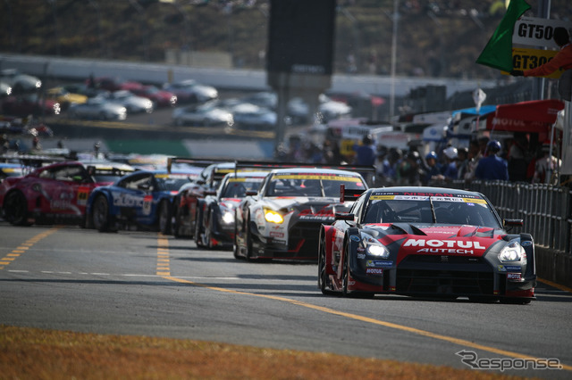 王座3連覇を目指した#1 GT-Rだが、決勝7位に終わり失冠。