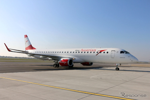 オーストリア航空のエンブラエル195