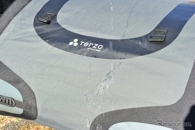 表面には撥水加工がしてある(Terzo バミューダフレックス)