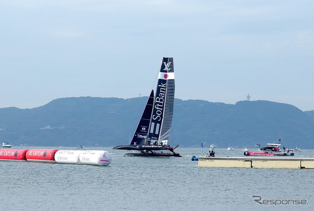 ソフトバンク・チーム・ジャパン(18日、予備レース風景)