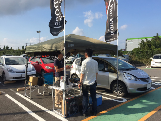 昨年のイベント会場の様子(明宝自動車)