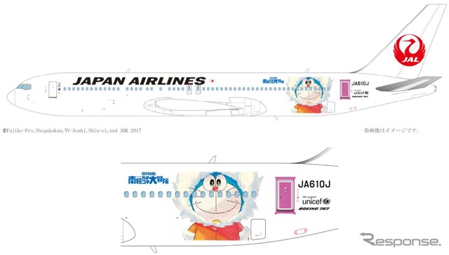 特別塗装機「JAL ドラえもんJET」