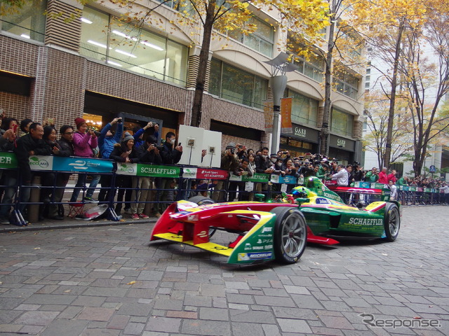 フォーミュラE東京丸の内デモラン(11月23日)