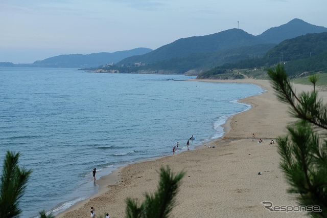 鳴き砂の浜、琴引浜。