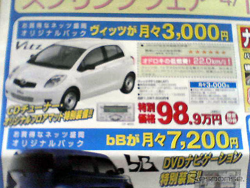 【新車値引き情報】コンパクトカーにナビやオーディオつけて