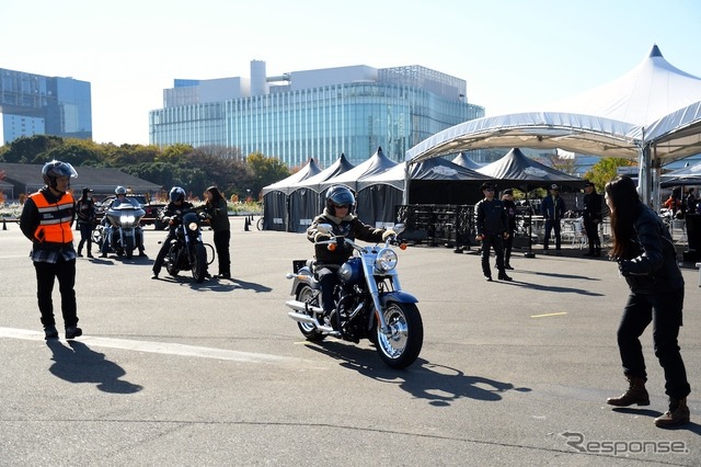 ハーレーダビッドソン大試乗会inお台場は11月27日も開催される。