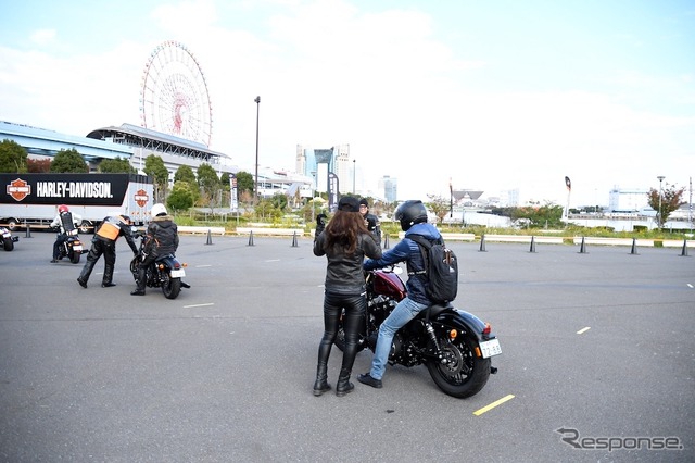 ハーレーダビッドソン大試乗会inお台場は11月27日も開催される。
