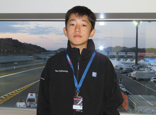 将来は「ホンダでレースのマシンの開発をしたい」という高野くん。