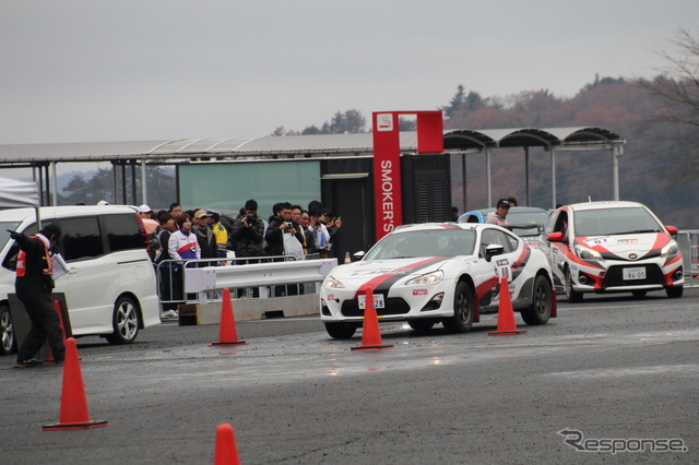 TGRFで行われたラリーのデモイベント