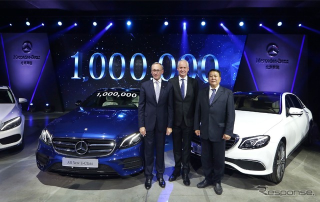 メルセデスベンツの中国北京工場における乗用車の累計生産台数が100万台に到達