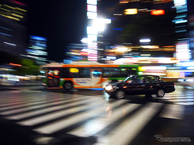 銀座周辺のタクシーのイメージ