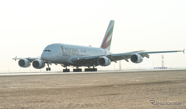 エミレーツ航空、ドバイ=ドーハ線に超大型機A380を投入