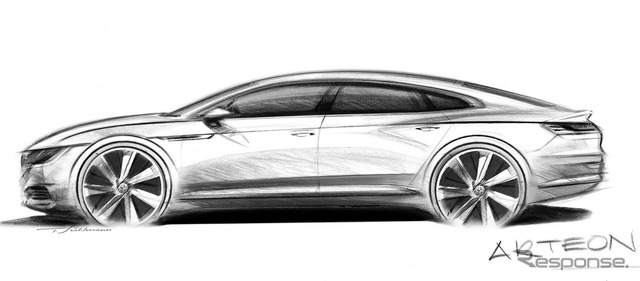 VW アーテオン の予告スケッチ