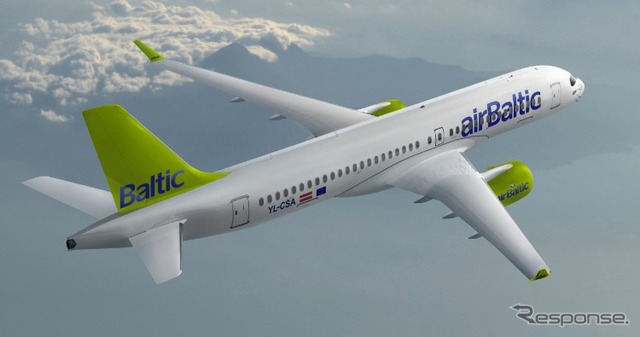 エア・バルティックのCS300　Credits: Bombardier