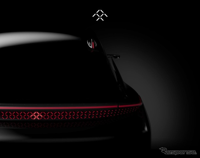 ファラデー・フューチャー社の新型EVの予告イメージ