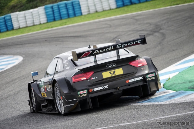 デュバルらが参加した12月初旬のDTMテスト(スペインのへレス・サーキットにて)。