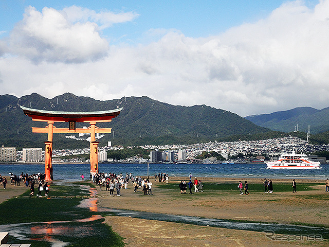 世界遺産の嚴島神社