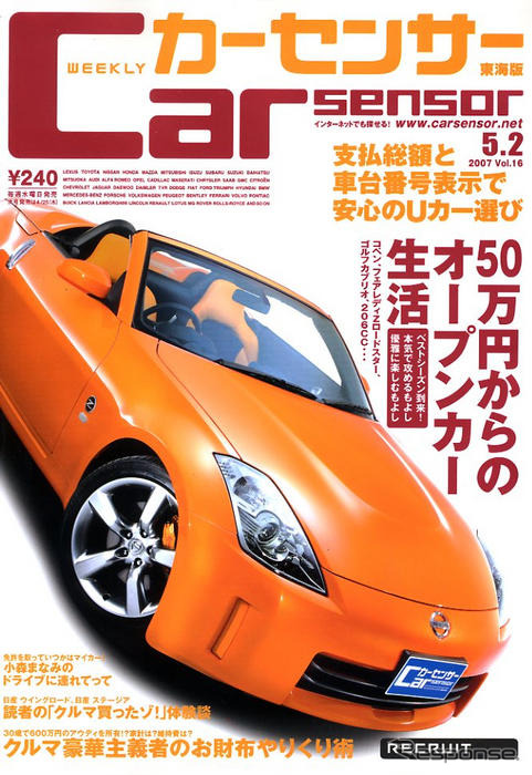 ダイレクトな味わいを存分に堪能 オープンカー