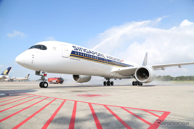 シンガポール航空のエアバスA350-900　Photo credit: Airbus