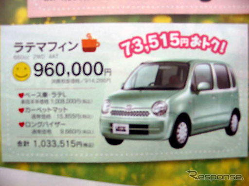 【明日の値引き情報】ダイハツの軽自動車が全国的に安い!!