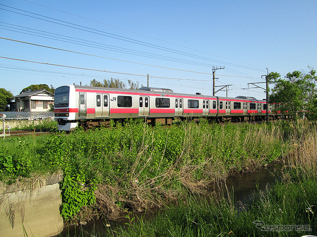 外房線を行く京葉車両センター所属ケヨ34編成