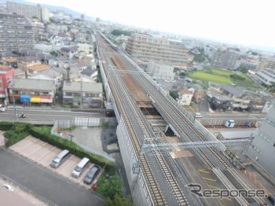 10月時点の新駅設置現場