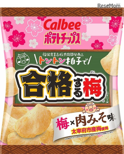 カルビー「合格する梅　肉みそ味」