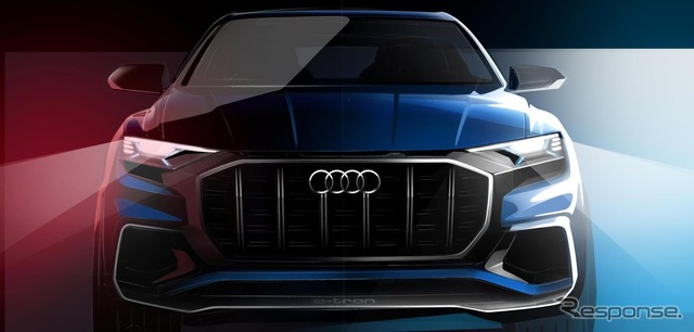 アウディ Q8コンセプトの予告スケッチ