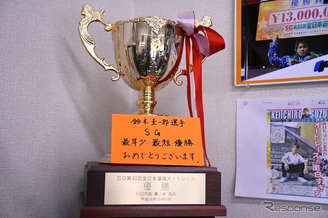 破竹の勢いと、抜群のレースセンスでSG3連勝を狙う鈴木圭一郎選手。