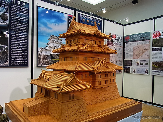 小田原市ブースの小田原城模型 /「お城EXPO」