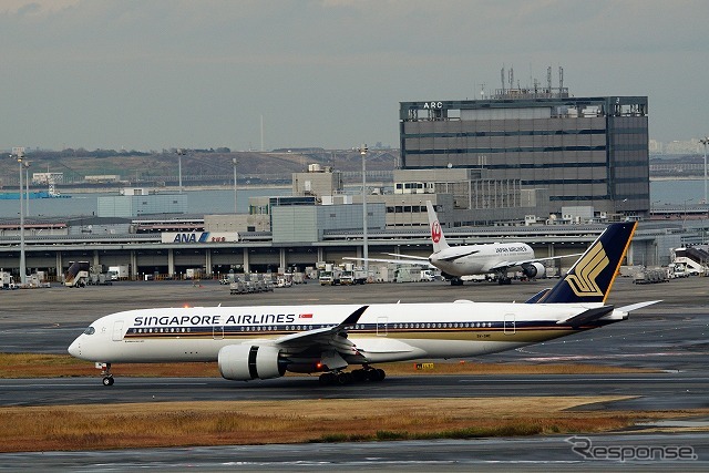 エアバス社の最新鋭旅客機「A350-900」、シンガポール航空が羽田便への投入を開始した。