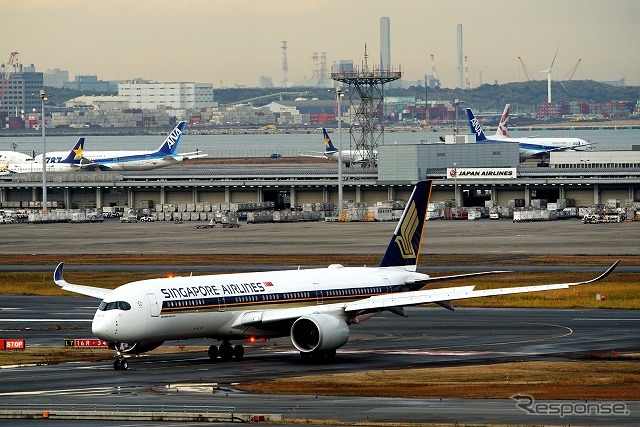 エアバス社の最新鋭旅客機「A350-900」、シンガポール航空が羽田便への投入を開始した。