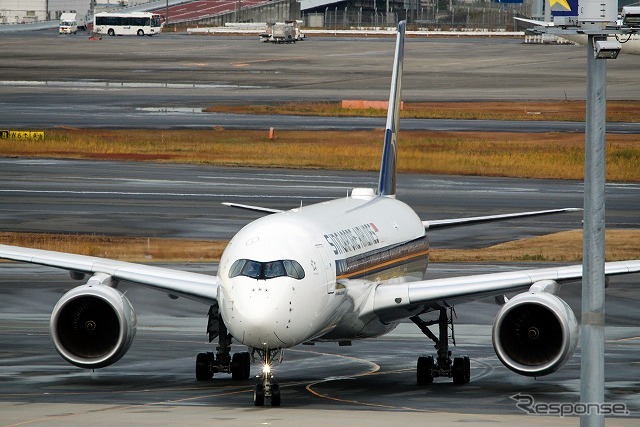 エアバス社の最新鋭旅客機「A350-900」、シンガポール航空が羽田便への投入を開始した。