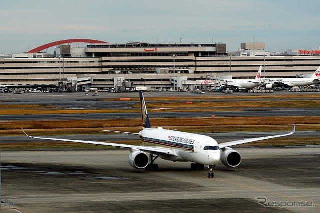 エアバス社の最新鋭旅客機「A350-900」、シンガポール航空が羽田便への投入を開始した。