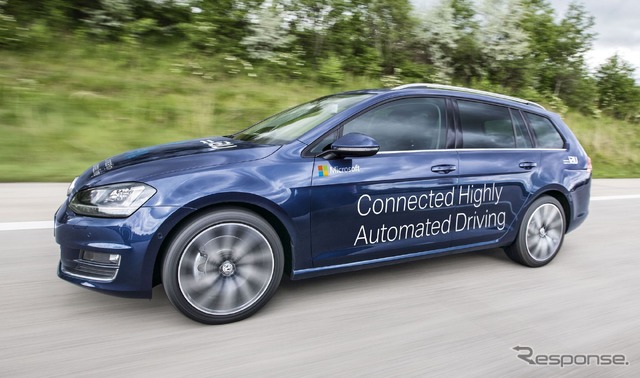 マイクロソフトの自動運転テスト車両(資料画像)