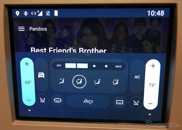 Android車載インフォテインメントシステム(CES 2017) 《撮影 佐藤耕一》