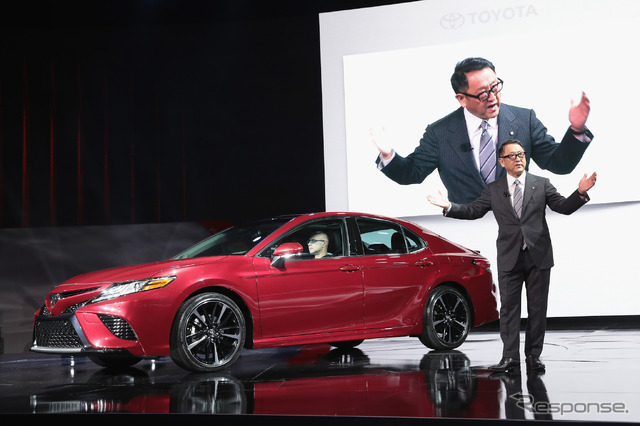 豊田社長(デトロイトモーターショー2017) (c) Getty Images