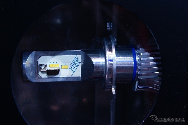 高輝度LEDが開発されたことで、自動車用ヘッドライトでもLED化が進んでいる。