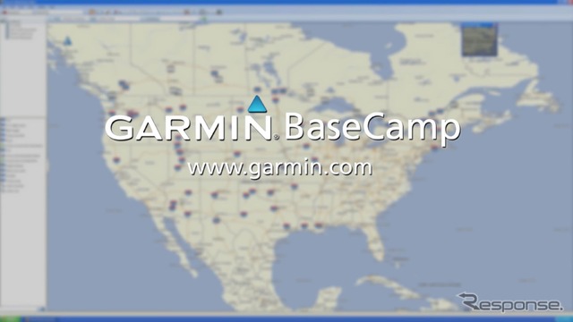 GARMIN BaseCampという地図作成ソフトでコースを作って本機に転送することもできる