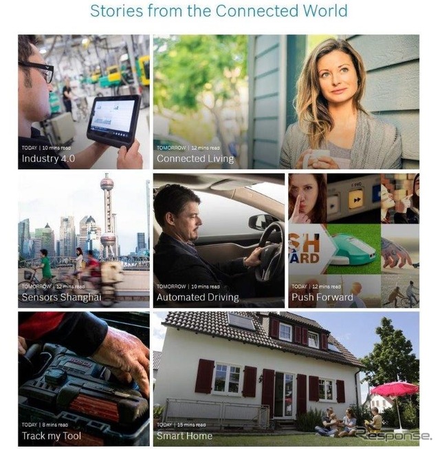 ボッシュの新サイト「Connected World」
