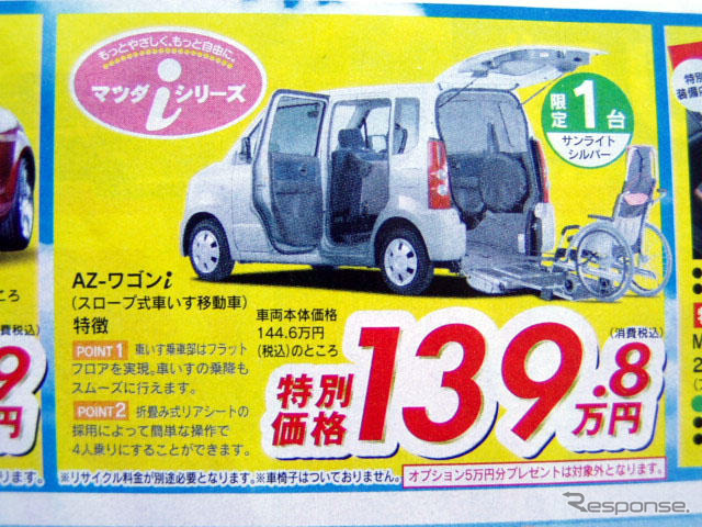 【GW値引き情報】軽自動車福祉仕様も安くなる