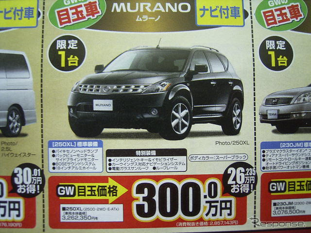 【GW値引き情報】売り切れ御免…SUV&RV編