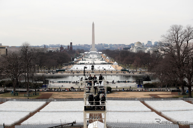 就任式の準備が進む米ワシントンDC（19日）　(c) Getty Images